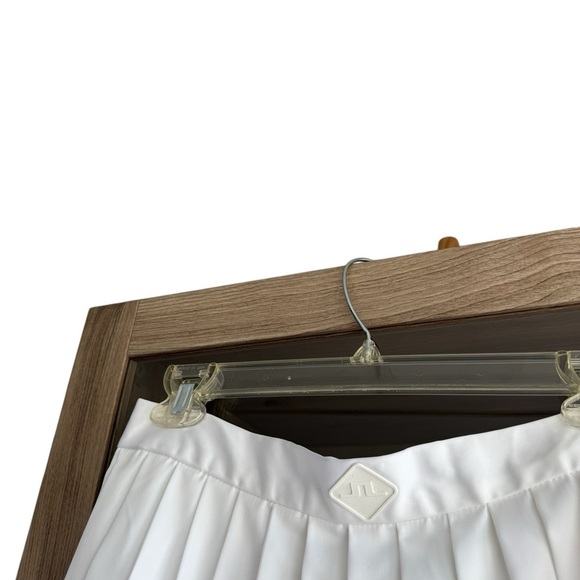 J.Lindeberg White Pleated Skater Skirt Size Large - Picture 5 of 11